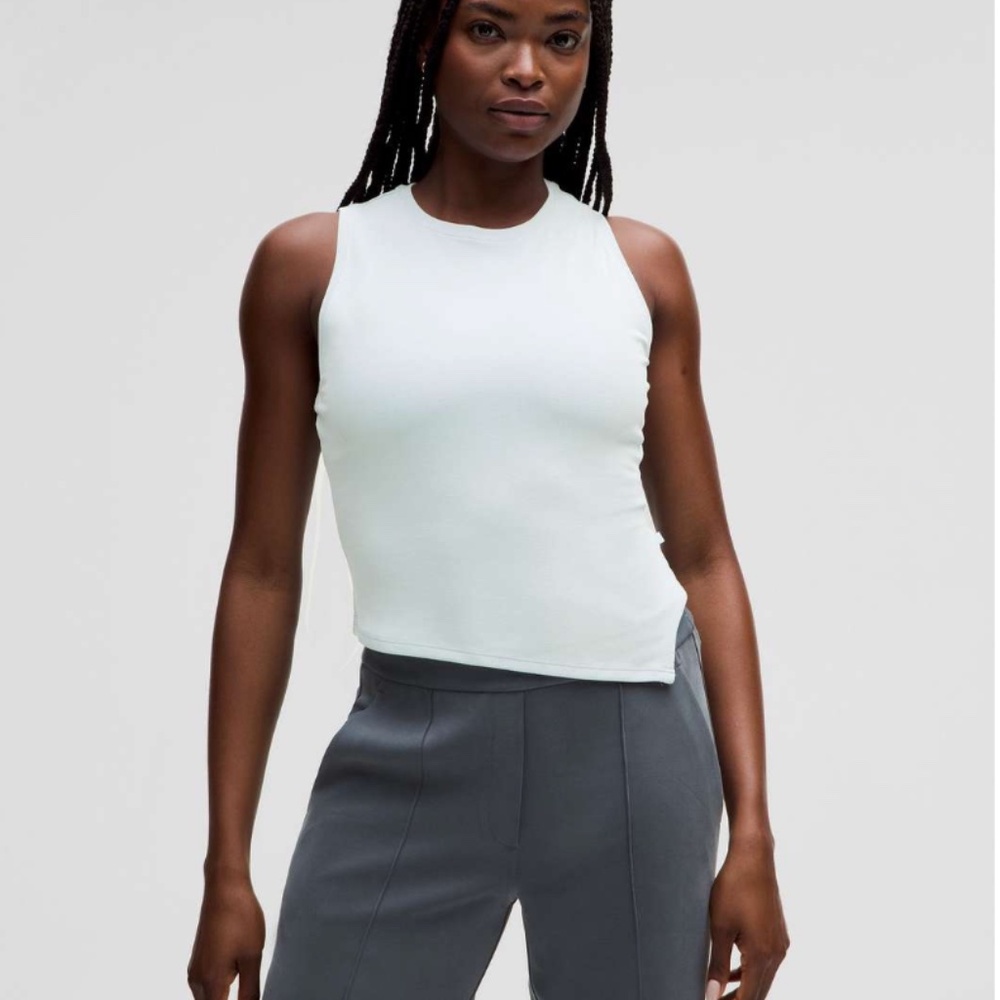 NWT Lululemon Asymmetrical Tank Top Sleeveless Powder Blue - Picture 7 of 7